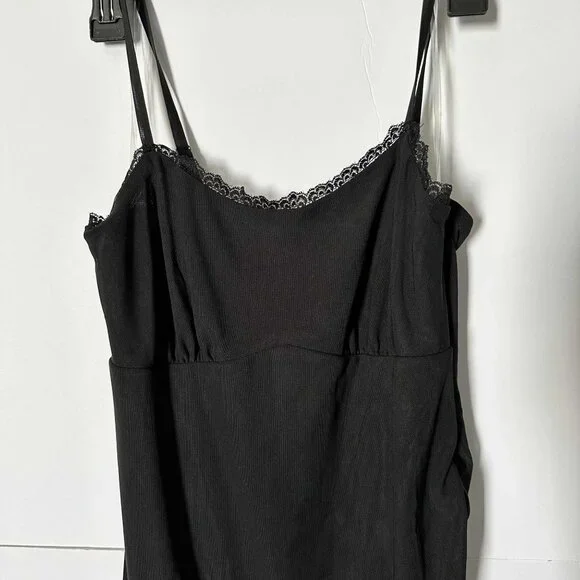 Wild Fable Women's Medium Size Dress | BLACK | STRETCHY| ANGLED| NWT - Picture 4 of 11